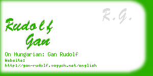 rudolf gan business card